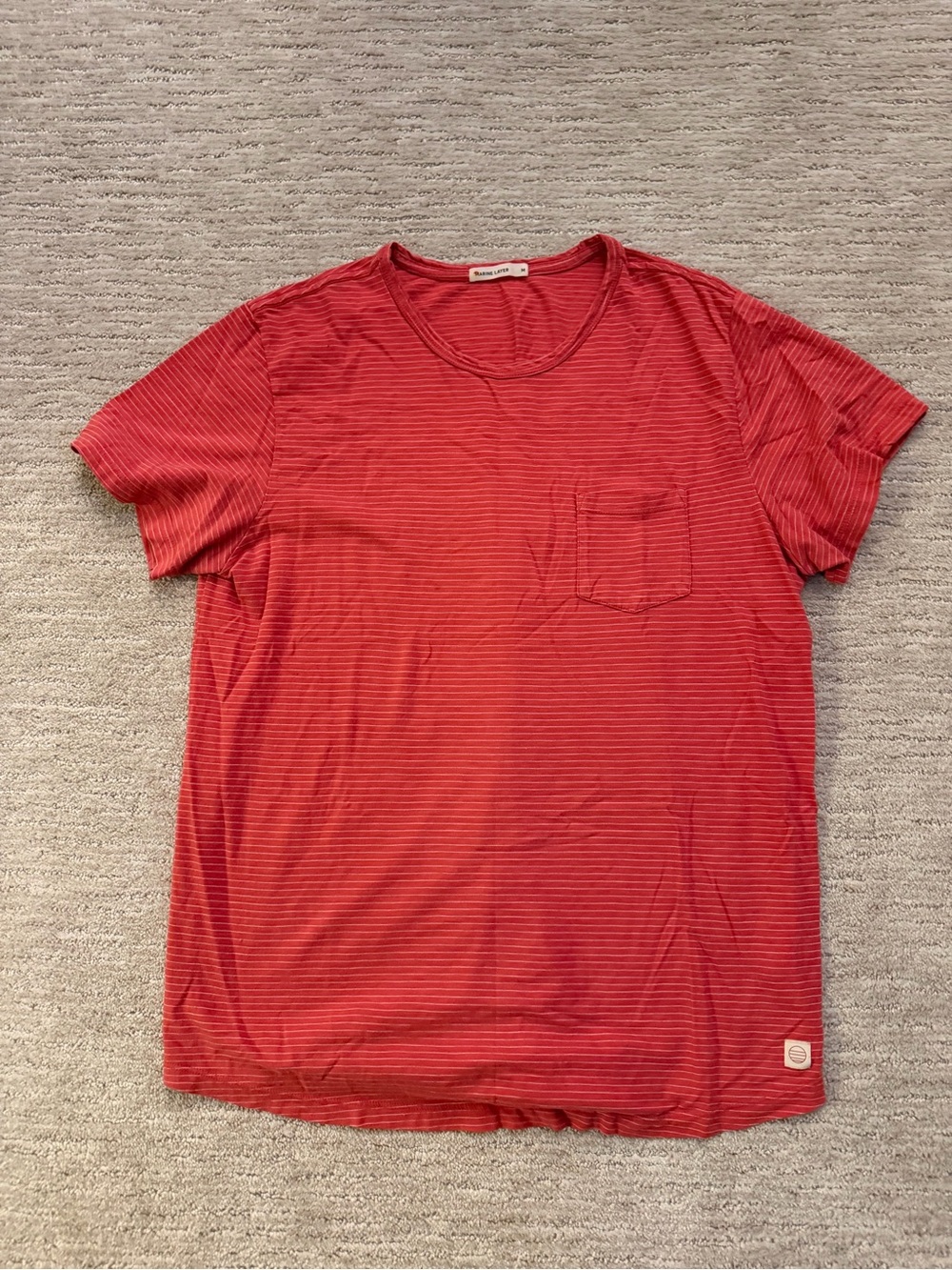 Marine Layer Striped Red T Shirt M